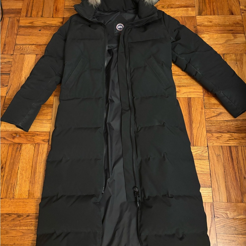 Petite Small- Canada Goose Women's Black Long Puffer Coat